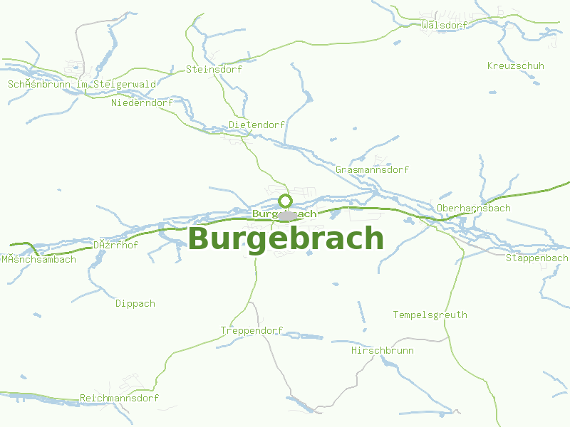 Karte von Burgebrach