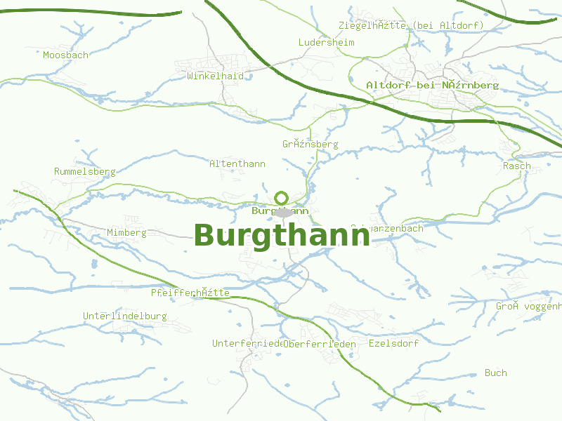 Karte von Burgthann