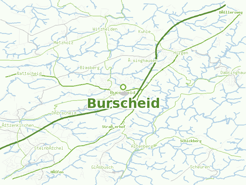 Karte von Burscheid