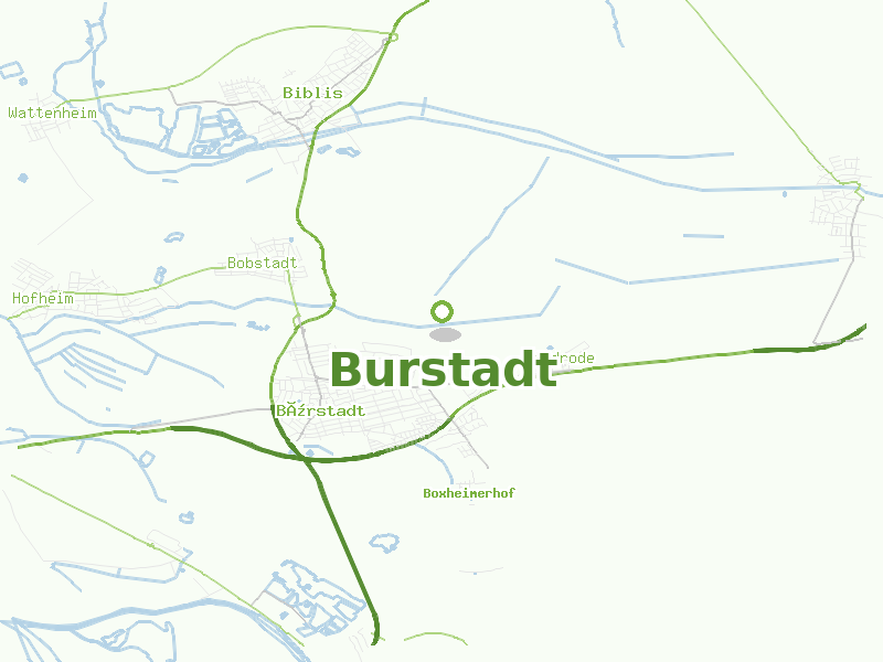 Karte von Burstadt