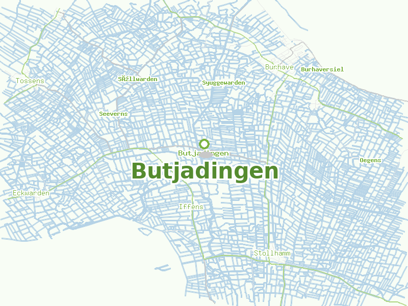 Karte von Butjadingen