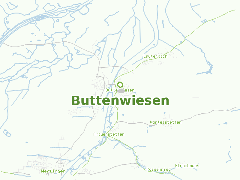 Karte von Buttenwiesen