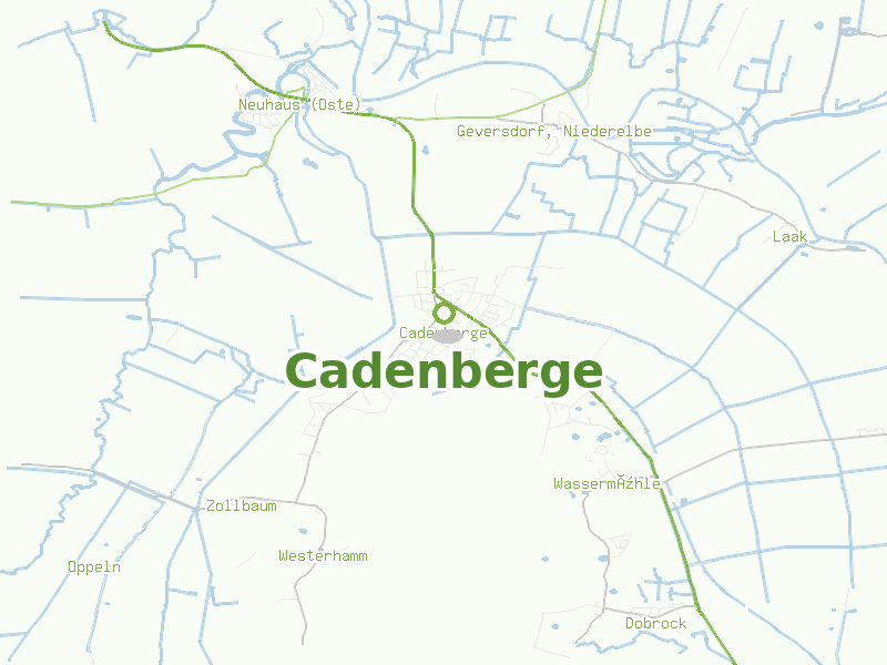 Karte von Cadenberge