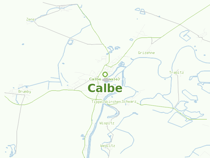 Karte von Calbe