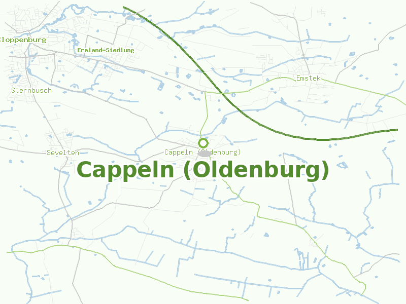 Karte von Cappeln (Oldenburg)