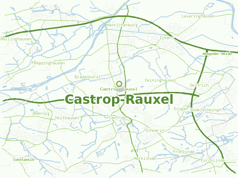 Karte von Castrop-Rauxel