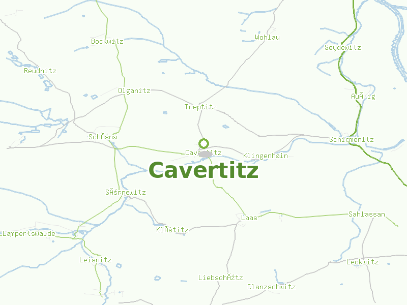 Karte von Cavertitz