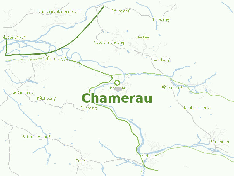 Karte von Chamerau