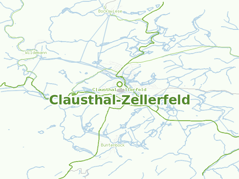 Karte von Clausthal-Zellerfeld