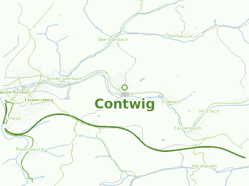 Karte von Contwig