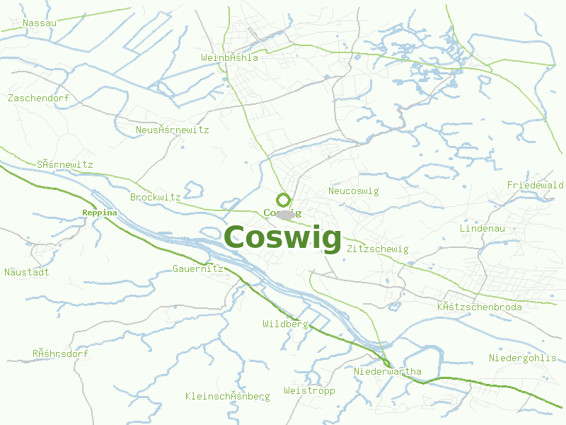 Karte von Coswig