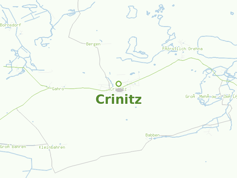 Karte von Crinitz