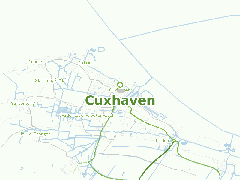 Karte von Cuxhaven