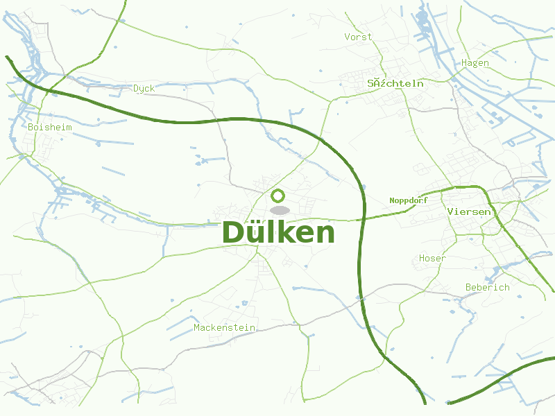 Karte von Dülken