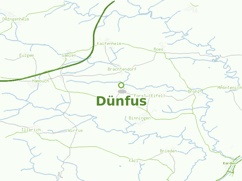 Karte von Dünfus