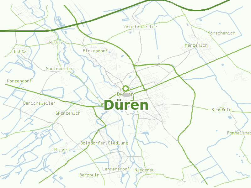 Karte von Düren