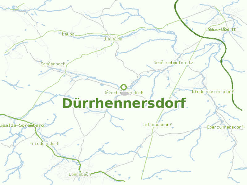 Karte von Dürrhennersdorf