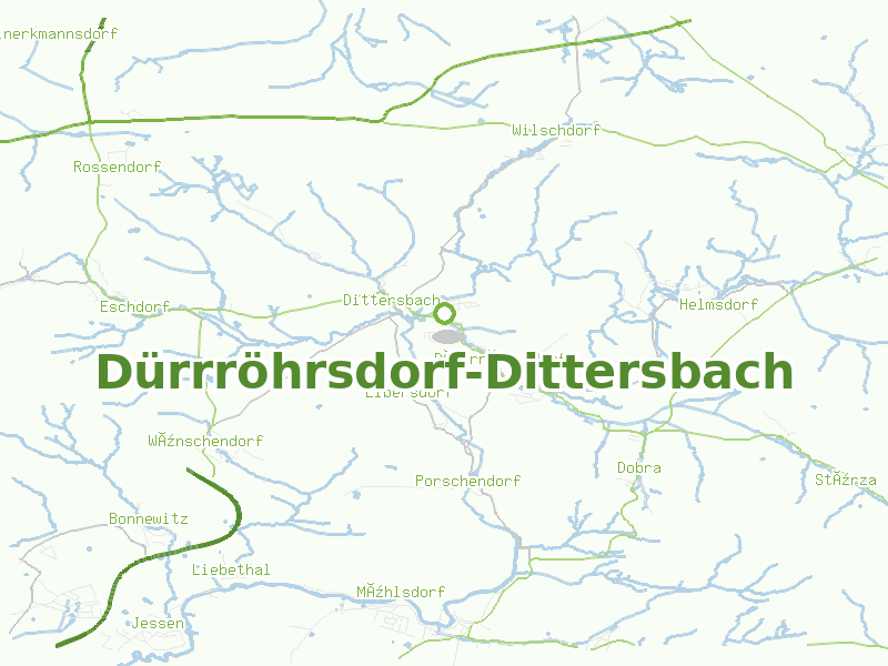 Karte von Dürrröhrsdorf-Dittersbach