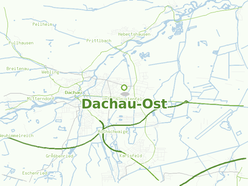 Karte von Dachau-Ost