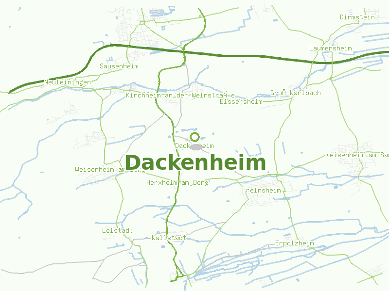 Karte von Dackenheim