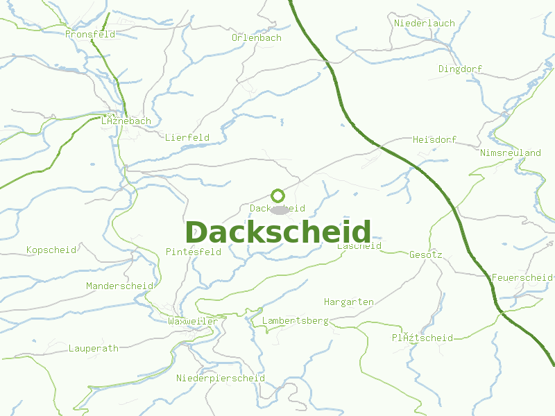 Karte von Dackscheid