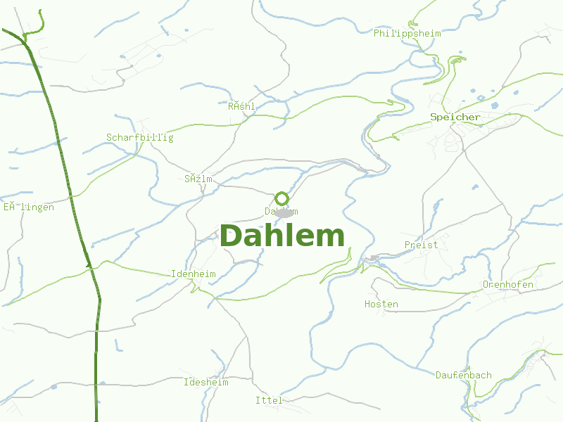 Karte von Dahlem
