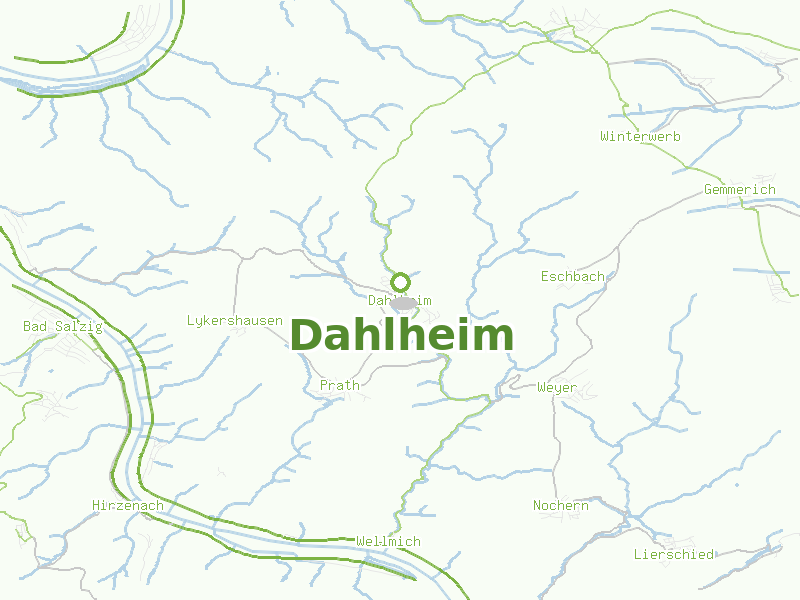 Karte von Dahlheim