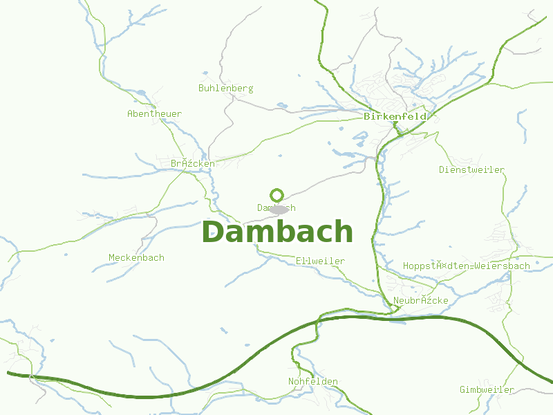 Karte von Dambach