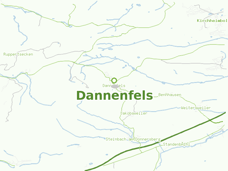 Karte von Dannenfels