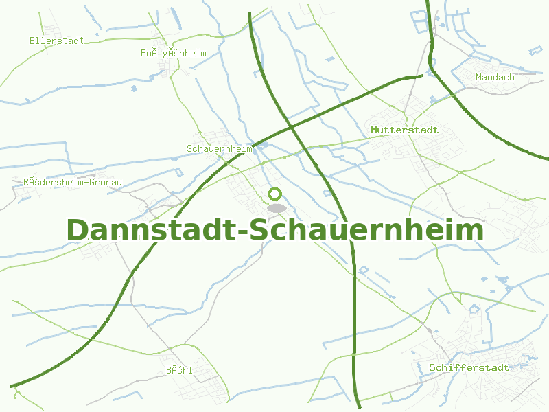 Karte von Dannstadt-Schauernheim