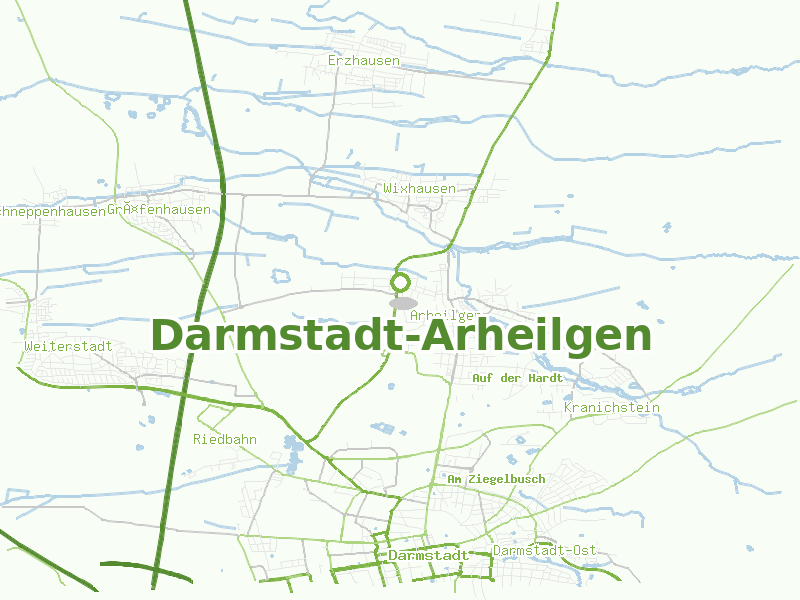 Karte von Darmstadt-Arheilgen