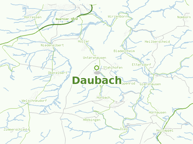 Karte von Daubach