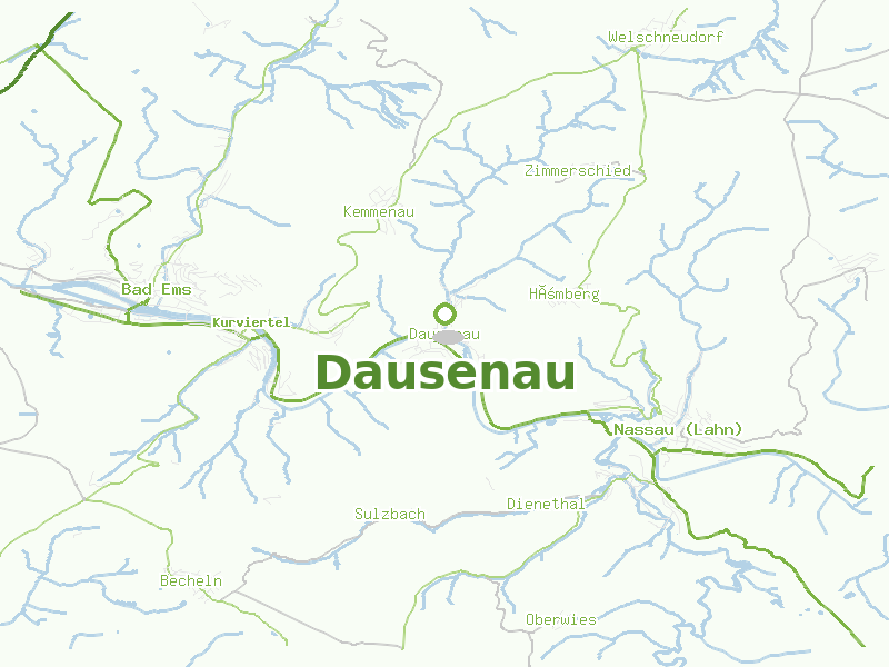 Karte von Dausenau
