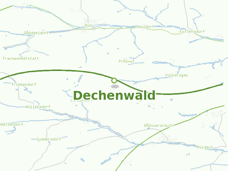 Karte von Dechenwald