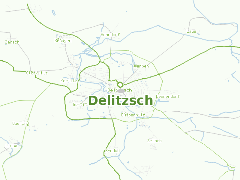 Karte von Delitzsch