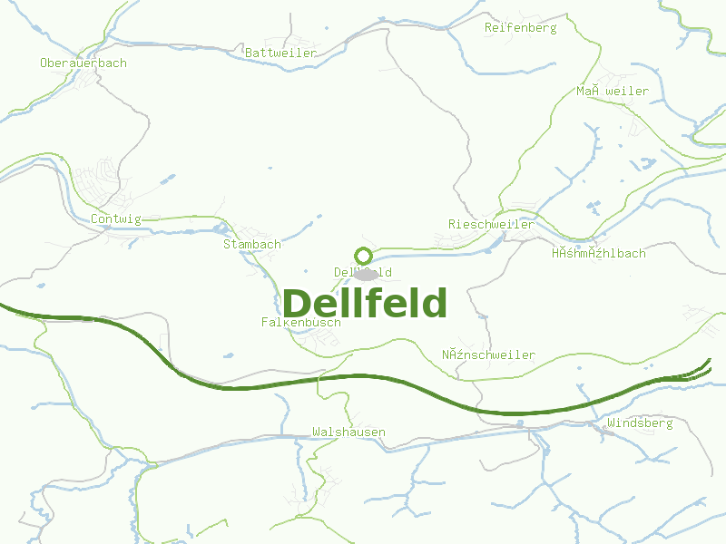 Karte von Dellfeld