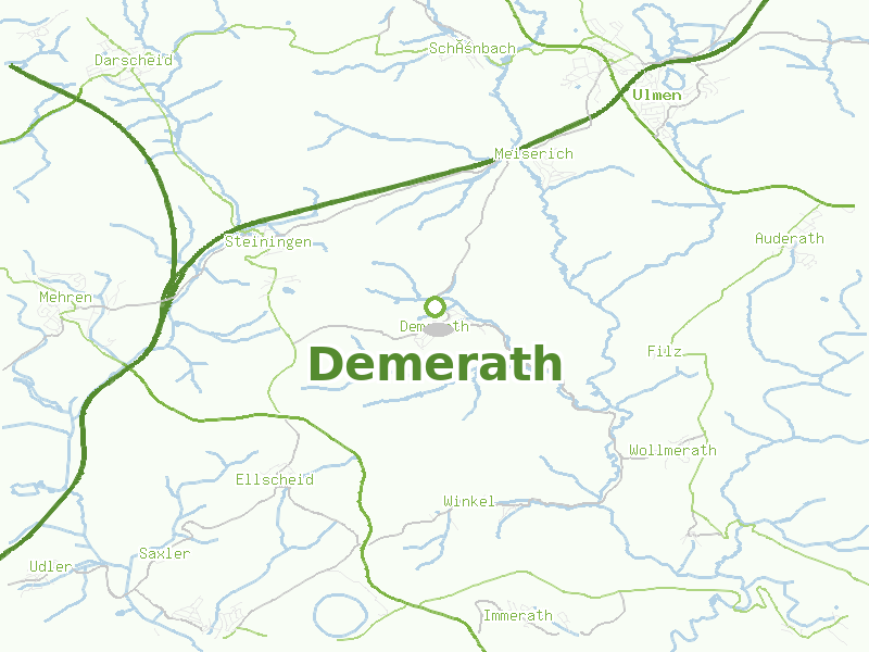Karte von Demerath