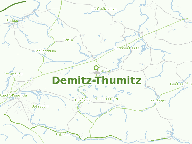 Karte von Demitz-Thumitz