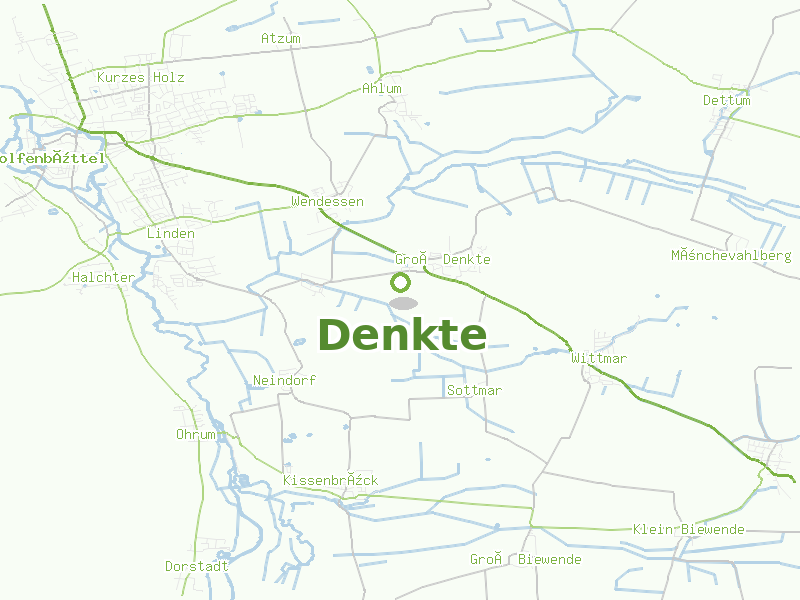 Karte von Denkte