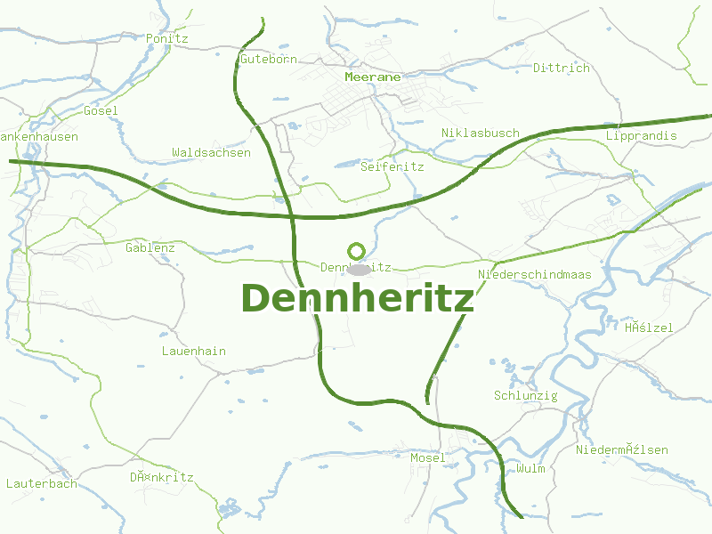 Karte von Dennheritz