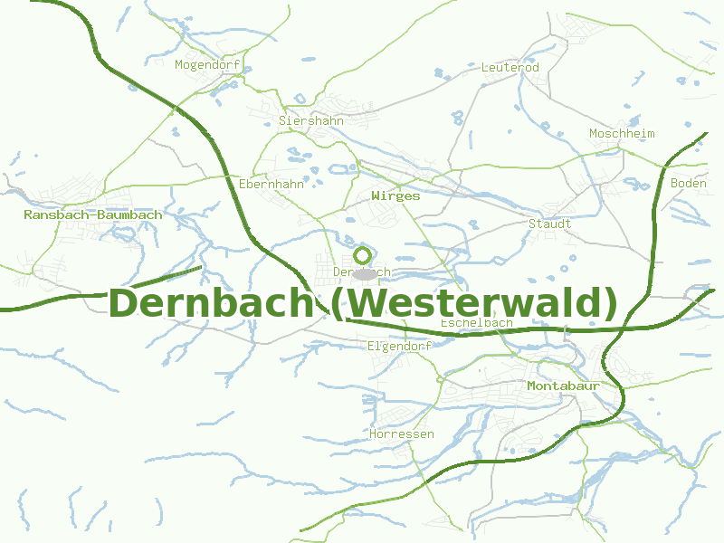 Karte von Dernbach (Westerwald)