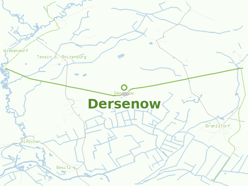 Karte von Dersenow