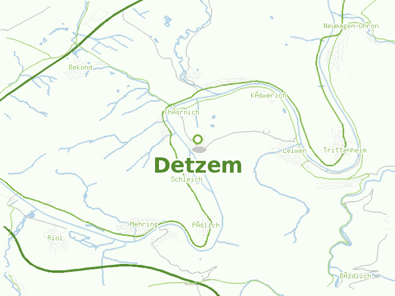 Karte von Detzem