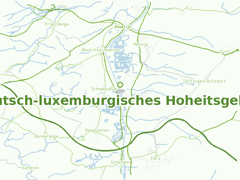 Karte von Deutsch-luxemburgisches Hoheitsgebiet
