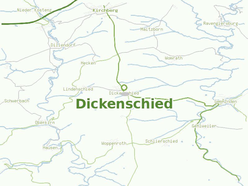 Karte von Dickenschied