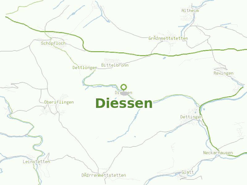 Karte von Diessen