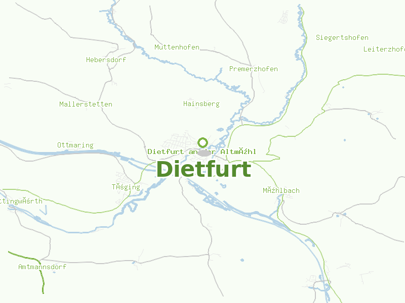 Karte von Dietfurt