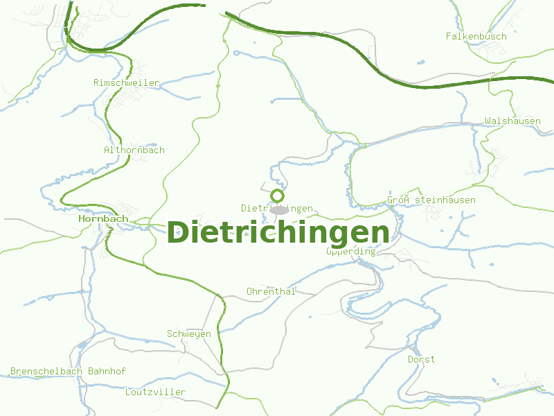 Karte von Dietrichingen