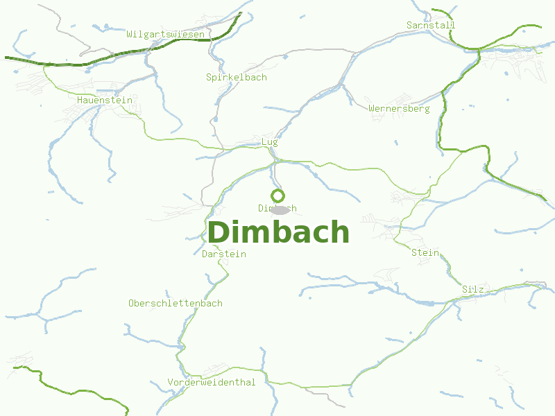 Karte von Dimbach