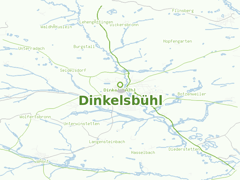Karte von Dinkelsbühl